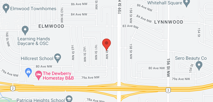 map of 8018 160 ST NW